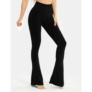 NEWVISISTER Flare Workout Leggings Women Tummy Control Seamless Women's Size S